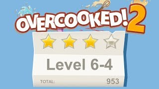 Overcooked 2 Level 64 4 stars 2 player Coop [upl. by Chud]