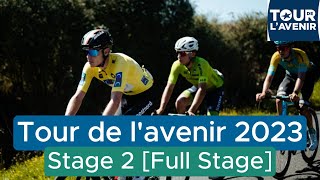 Tour de l’Avenir 2023 Stage 2 Full Race [upl. by Goodden]