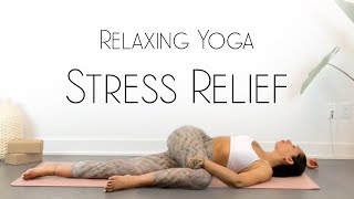 10 Minute Yoga Stress and Anxiety [upl. by Elletnuahs]