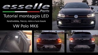 Tutorial montaggio fendinebbia frecce retro e luce baule a LED su VW Polo GTI MK6 [upl. by Onstad852]