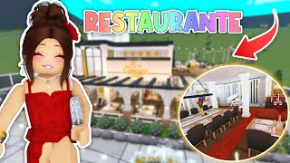 TOUR POR MI RESTAURANTE ELEGANTE DE BLOXBURG  Ximena Juega [upl. by Etnuad]