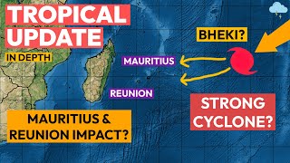 Mauritius amp Réunion Strong Cyclone Potential Tropical Weather Update [upl. by Werdn679]