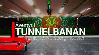 Äventyr i Tunnelbanan del 3 Röd Linje 13 NorsborgRopsten [upl. by Htabmas]