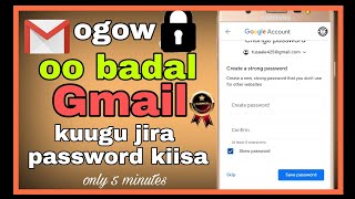 sida GMAILKA KUUGU JIRA passwordkiisa loo ogaado [upl. by Mahala]