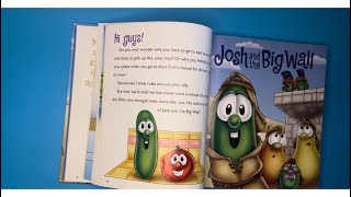 Read To Me Josh And The Big Wall VeggieTales Bible Story [upl. by Akiemaj64]