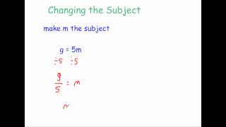 Changing the Subject  Corbettmaths [upl. by Alyda479]