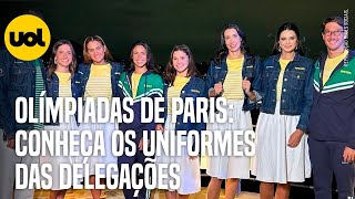 OLÍMPIADAS 2024 VEJA OS UNIFORMES QUE AS DELEGAÇÕES IRÃO UTILIZAR NA CERIMÔNIA DE ABERTURA EM PARIS [upl. by Adnalram]