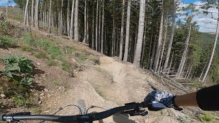 Downhilltrack at Racepark Schulenberg im Harz mtb enduromtb ridemtb downhill shredding biking [upl. by Leora]