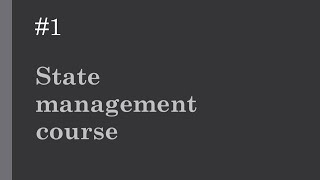 1 State management course  Imperative and Declarative UI [upl. by Sokim]