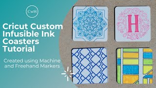 Infusible Ink Marker Coasters  Cricut Maker  Episode 810 How to use your Cricut [upl. by Wystand]