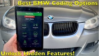 Best BMW Coding Features Euro Adaptive Headlights Folding Mirrors amp More Bimmergeeks ProTool [upl. by Kancler]