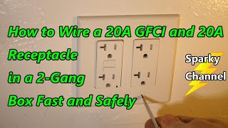 Installing Double Gang 20 Amp GFCI Outlets [upl. by Giule]