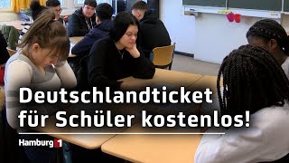 Deutschlandticket kostenlos Rund 210000 Schülerinnen profitieren am sofort [upl. by Ritter87]