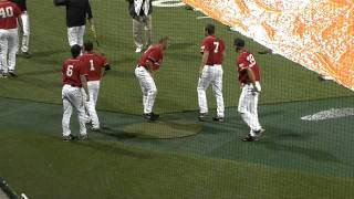 Clemson Baseball vs Davidson Rain Delay Antics [upl. by Keyser]