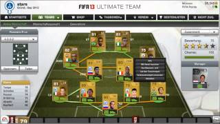 Fifa 13 Ultimate Team Squad Builder 001 Russische Liga  Kostenca 40000 Coins [upl. by Sykleb]