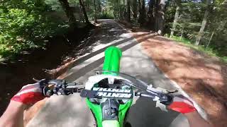 Learning how to wheelie on a kx450f [upl. by Kira]