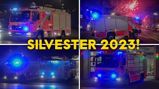 🚒 BERLIN AUSNAHMEZUSTAND AN SILVESTER 🎆  Einsatzfahrten der BERLINER Feuerwehr amp mehr [upl. by Parshall]