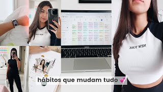 VLOG  Esses 11 HÁBITOS vão mudar o seu 2024 💫💕 MINHA ROTINA PRODUTIVA [upl. by Gnot]