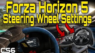 Forza Horizon 5 Steering Wheel Settings  Logitech G920 amp G923 [upl. by Merci306]