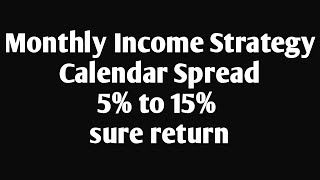 option trading strategy Calendar Spread [upl. by Gonagle303]