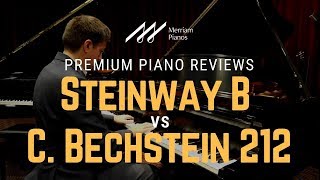 Steinway Model B vs C Bechstein B 212 by Merriam Pianos [upl. by Eniliuqcaj]