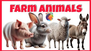 Farm animals name and spelling Farm animals domestic animals name and spelling animals [upl. by Leterg]