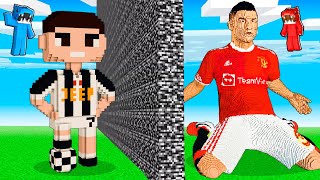 Hice Trampas con FÚTBOL en Reto de Construcción en Minecraft [upl. by Wexler171]