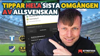 Tippar hela sista omgången av Allsvenskan 2024 [upl. by Yasdnil]