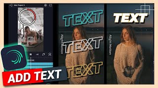 How to Add Text  Alight Motion Tutorial [upl. by Sucramel]