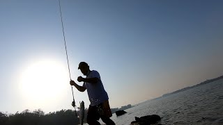 Fishing at Al Khaleej Al Arabi Public Park Abu Dhabi UAE [upl. by Cawley]