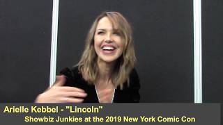 Arielle Kebbel Interview  Lincoln Rhyme Hunt for the Bone Collector New York Comic Con [upl. by Eiwoh931]