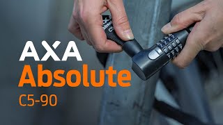 AXA Absolute C590  Code chain lock for bicycles that are parked for a shorter period of time [upl. by Anilef]