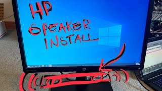 Install hp speaker bar on monitor [upl. by Nuahsar663]