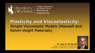 32a Simple Viscoelastic Models Maxwell and KelvinVoight Materials [upl. by Feledy]