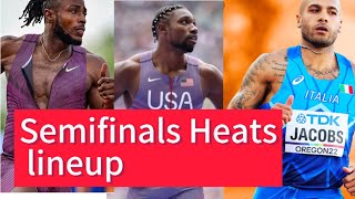 Paris2024 Olympics 100M Men Semifinals Line up Ferdinand Omanyala  Heat 1Heat 2 amp Heat 3 [upl. by Nodnil]