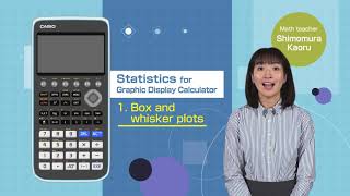 Statistics Box and whisker plot using CASIO Graphic Calculator fxCG50 [upl. by Iduj]