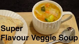 SUPER Flavour Veggie Soup Easy amp Vegan [upl. by Lak]