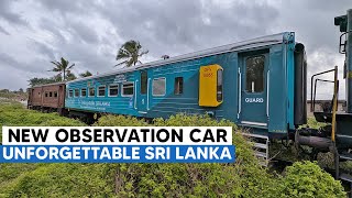 Sri Lanka Railways quotUnforgettable Sri Lankaquot Observation Saloon is released with Class M8 843 [upl. by Chic702]