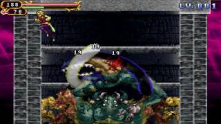 Castlevania Order of Ecclesia  Albus Hard Mode Level 1 Cap Brachyura No Damage [upl. by Tennek]