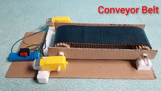 How To Make A Conveyor Belt System At Home  Conveyor Belt Model  Homemade Conveyor Belt [upl. by Kissner]