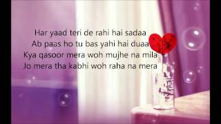 Sajna  Farhan Saeed  Lyrics Video [upl. by Mcallister]