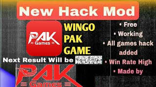 PAK GAME HACK APK MOD  pak game wingo hack APK mod  Pak game trick wingo [upl. by Esnohpla699]