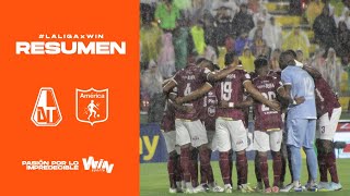 Tolima vs América resumen y goles  Liga BetPlay Dimayor 2024 1  Fecha 3 [upl. by Schwitzer]