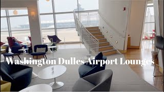 I Visited 7 Different Airline Lounges At Washington Dulles Airport IAD In One Day [upl. by Nirik10]