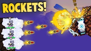 NEW SUPER ROCKETS and Hanging Super Fort Forts Multiplayer Gameplay  New Tons of Guns Update [upl. by Hsemar]