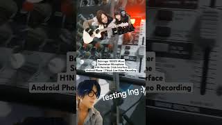 Connect an Android Phone to a Behringer Mixer H1N Recorder Sennheiser Mic  Tiktok Rider Kikomi [upl. by Gnart]