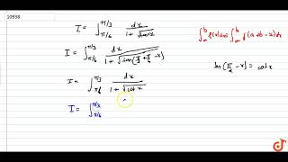 Evaluate intpi6pi3dx1sqrttanx [upl. by Wawro]