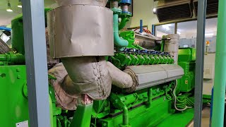 JMS62010K Maintenance30 MW Gas Engine [upl. by Ahsenit]