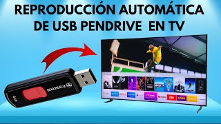 Cómo activar la producción automática de pendrive USB en un televisor [upl. by Aleihs]