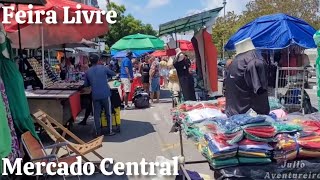 Feira livre do Mercado central em Fortaleza cê Domingo pela manhã [upl. by Balac]